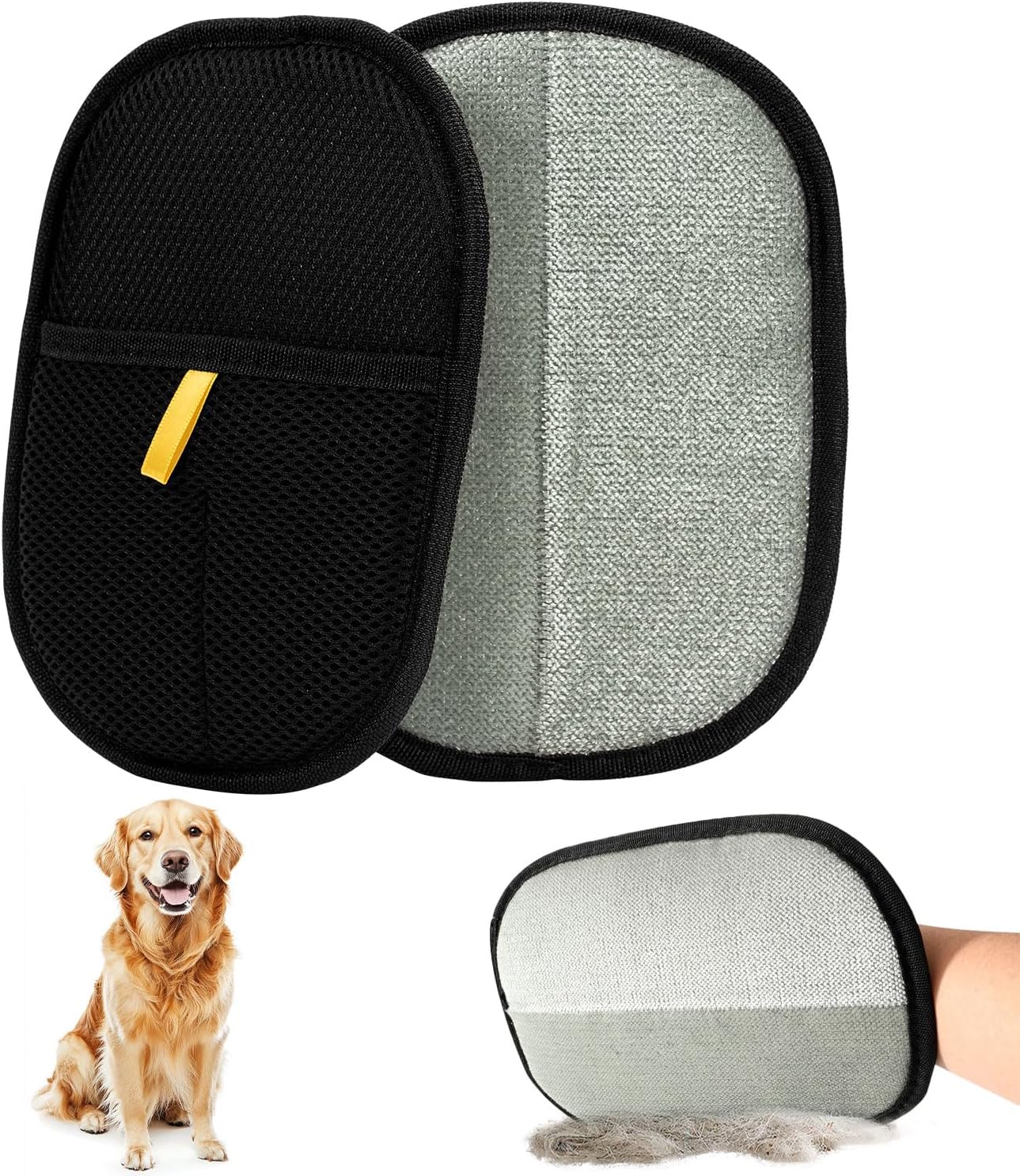 2 Pièces Gant Poil