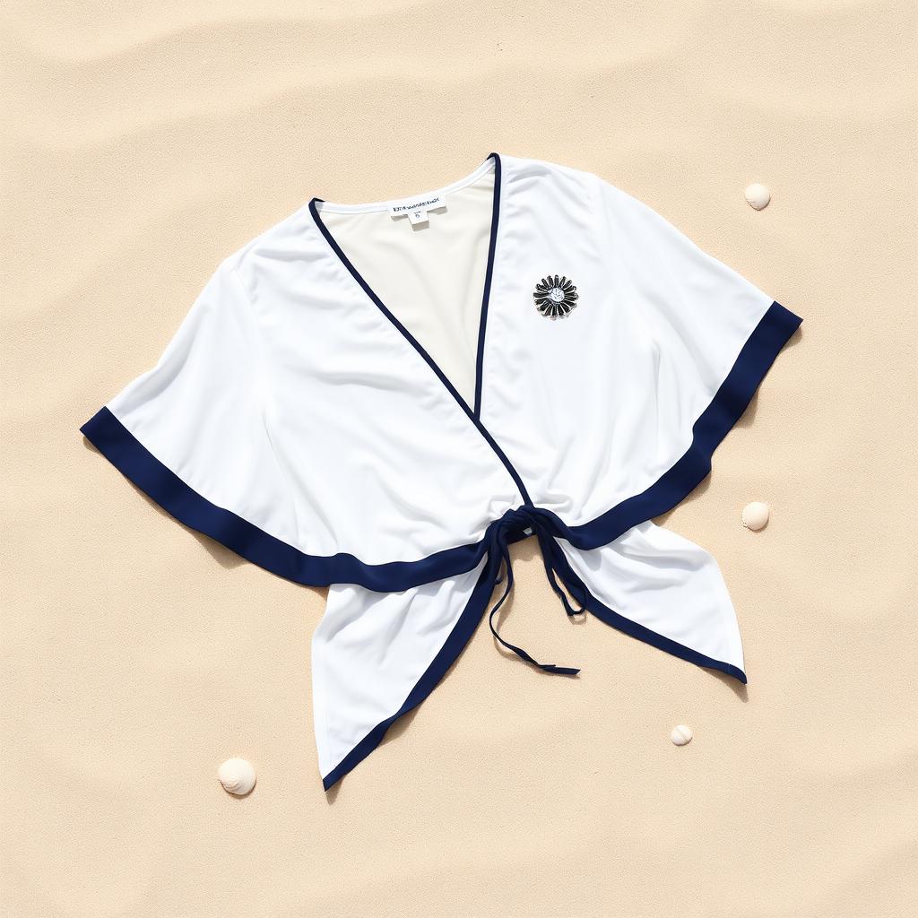 Paréo de plage avec broche