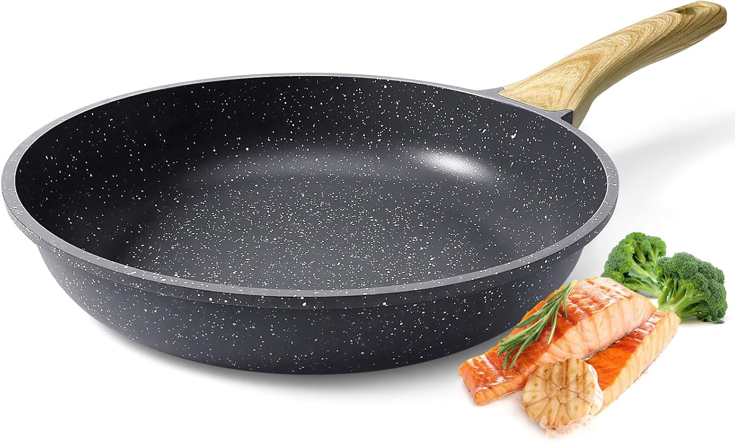 Poêle à Frire Antiadhésive Granit GiPP - 24cm, Gris